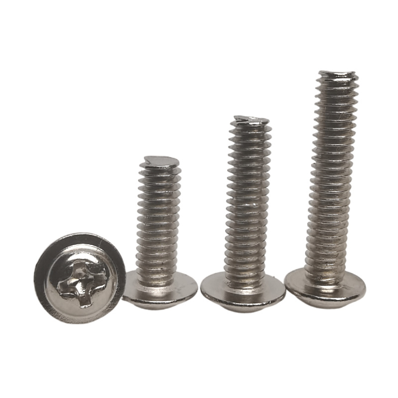 Stainless Steel Phillips Round Washer Screw Hex Head Truss Self Tapping Screw For Metal