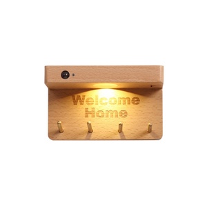 3000K Warm White <b>Light</b> Wall Mounted Rechargeable <b>Motion</b> <b>Sensor</b> Bedside Wall Lamp with Shelf - Product Image 4