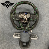 Volante de Fibra de Carbono Forjado SYX 1:1 OEM y Luz de Lectura LED con Acabado OE 1D153-020G Compatible con Toyota Land Cruiser 08-2021 LC200