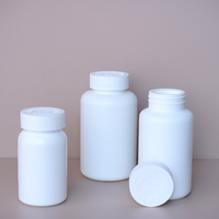 Vente en gros 100ml 200ml 300ml 400ml Bouteille de capsule en PE Bouteille de médecine blanche résistante à la lumière avec couvercle à vis à pression