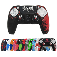 Funda Protectora de Silicona Serigrafiada de Club de Fútbol con Agarre para Control de Videojuegos Playstation PS5 Dualsense y Accesorios