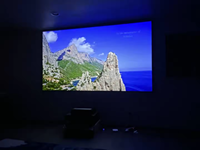 Projecteur à courte focale TELON 4K PET Crystal UST, best-seller, écran ALR à cadre fixe de 90 pouces, 120 pouces, rejet de la lumière ambiante, 16:9