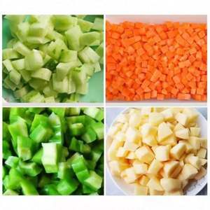 Picadora de Alimentos Eléctrica Comercial Multifuncional, Cortadora de Patatas y Zanahorias, Rebanadora de Verduras - Product Image 4