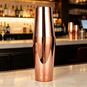 <span class=keywords><strong>Shakers</strong></span> à cocktails en acier inoxydable, shaker Boston, mélangeur de cocktails Martini, accessoires de bar, shaker lesté, shaker à boissons en métal - Product Image 3
