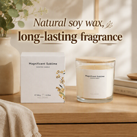 Bougies parfumées en cire d'abeille dans un bocal en verre, vente chaude, parfum d'ambiance pour la décoration de fêtes et cadeau de mariage