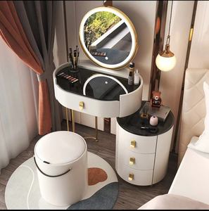 Light Luxury Simple Modern Small Bedroom High-<b>end</b> Dressing <b>Table</b> Telescopic <b>Storage</b> Cabinet - Product Image 4