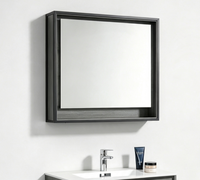 Meuble de salle de bain mural moderne et simple avec miroir, meuble-lavabo mural commercial en gros pour appartement