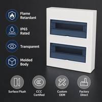 Boîtier MCB personnalisé Wanbo-392, fabrication OEM chinoise, boîtier de jonction encastré pour panneau de commande étanche et boîtier DB solaire