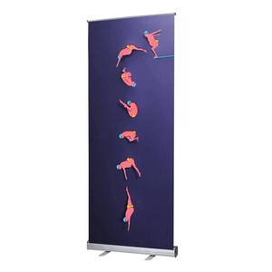 Espositori per <span class=keywords><strong>Banner</strong></span> <span class=keywords><strong>pubblicitari</strong></span> in alluminio singolo lato appena rilasciati <span class=keywords><strong>Banner</strong></span> avvolgibili retrattili per promozioni stampate - Product Image 3