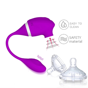 Klitoris saugen Vibrator Dildo Kitzler <span class=keywords><strong>Stimulator</strong></span> Sauger Ei Kugel USB Sexspielzeug - Product Image 3