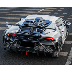 Pare-chocs arrière en fibre de carbone sèche style CMST pour Huracan LP610/LP580 EVO/Tecnica 2014-2025, fixation par boulons, ajustement universel - Product Image 3