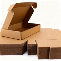 Cajas de Envío de Cartón Corrugado Reciclable con Impresión Grande, Diseño de Logotipo/Gráfico Personalizado en Relieve para Embalaje de Regalos