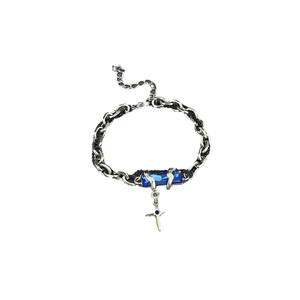 กำไลข้อมือคู่รัก ดีไซน์เรขาคณิต สไตล์แอสทรัล วินดิ้ง แบล็คไดมอนด์ โจ๊กเกอร์ สำหรับทุกเพศ วัสดุไทเทเนียมสตีล ขายส่ง - Product Image 5