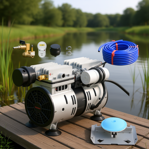 Aireador de Estanque Vevor 550W 5.2CFM 3/4 HP con Tubo de 100 Pies y Difusor, Máquina de Circulación de Oxígeno para Acuicultura - Product Image 2