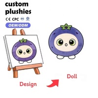 Peluche de haute qualité en forme de fruit et légume, broderie personnalisée, jouets doux en forme d'aubergine, vente en gros pour enfants et cadeaux promotionnels