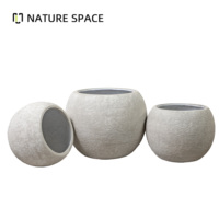 Jardinière d'extérieur en fibre de verre texturée et brillante pour aménagement paysager, pot de fleurs décoratif pour la maison, couleur, taille et forme personnalisables