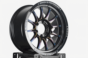 Jantes en alliage multi-rayons Cosmis Racing Style noir dégradé bleu brûlé 15 16 17 18 19 20 pouces 6x139.7 Jantes Tuner/Tout-terrain - Product Image 3