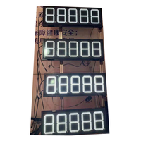 Letrero LED Impermeable para Precio de Gasolina, 4 Dígitos, Matriz de Puntos Rojos, Tablero LED para Precio de Combustible, Pantalla Digital para Gasolinera