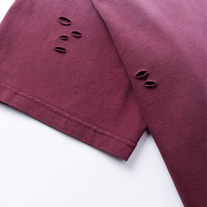 Chemises pour hommes en coton et bambou, coupe ample, déchirées et usées, style vintage, écologiques, <span class=keywords><strong>4</strong></span> <span class=keywords><strong>couleurs</strong></span> disponibles, impression personnalisée, style streetwear - Product Image 6