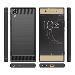 Precio de fábrica Anti-Huella digital Fibra de carbono Teléfono Contraportada para Sony Xperia XA1 Plus Ultra Premium Case - Product Image 2