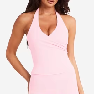 Vente flash Nouvelle couleur Ensemble de sport léger pour femmes Ensemble de course à pied Sensation de nu Ensemble de sport de fitness Yoga 5 pièces - Product Image 3