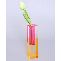 Acryl-Vase, Knospenvase für Tischdekoration, Deko-Vasen für Moderne Wohnräume, Büro, Schlafzimmer, Wohnzimmer, Esstisch
