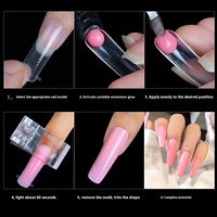 Formes professionnelles pour extensions d'ongles, construction rapide, 120 pièces/boîte, formes doubles, French Coffin, Stiletto, Amande, ABS, couverture complète, pré-conçues