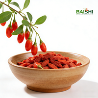 Bayas de Goji Secas Orgánicas de la UE, Dulces, 160 Granos/50g, Sin Sulfitos, Sin OMG, para la Elaboración Artesanal de Pan y Galletas