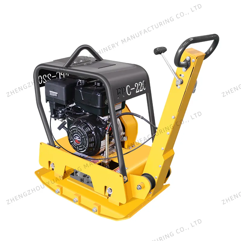 Thickened Rammer Plate Vibratory Tamper Compactor 11 HP Gasoline Engine Plate Compactor