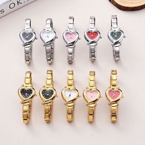 นาฬิการูปหัวใจผู้หญิงสแตนเลสสตีลควอตซ์แฟชั่นสร้อยข้อมือนาฬิกาสีเงินสีทองตัวเลือกฤดูใบไม้ผลิ 2026 - Product Image 1
