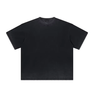 เสื้อยืดผ้าฝ้ายแท้สำหรับผู้ชายซักได้หนา230กรัมสไตล์วินเทจ - Product Image 5