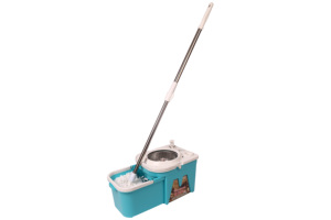 360 Magic Cleaning Squeeze Mop Seau avec poignée télescopique Rectangle Panier en plastique Spinning Mop pour le nettoyage de la maison et de la maison - Product Image 2