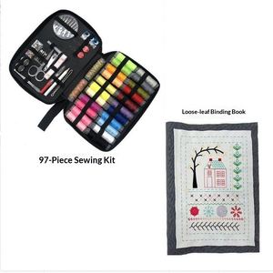 Kit de <span class=keywords><strong>couture</strong></span> multifonction pour débutants, boîte de <span class=keywords><strong>couture</strong></span> DIY, bobines de fil, fil de 15 cm, accessoires de <span class=keywords><strong>couture</strong></span> écologiques de style simple - Product Image 3
