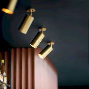 Suspension linéaire lumineuse, spot de plafond sur rail, doré avec tiges réglables, luminaire suspendu pour salle à manger et cuisine - Product Image 4