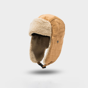 Chapeau d'hiver en coton, casquette <span class=keywords><strong>de</strong></span> <span class=keywords><strong>neige</strong></span> pour hommes et femmes, chapeau <span class=keywords><strong>de</strong></span> bombardier aviateur avec rabats d'oreille - Product Image 6