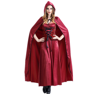 Costume adulte petit <span class=keywords><strong>chaperon</strong></span> <span class=keywords><strong>rouge</strong></span> Costumes de carnaval Cosplay fantaisie pour robe de femme - Product Image 4