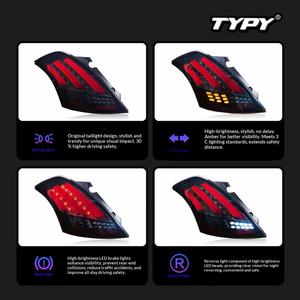TYPY Nuevo Conjunto de Luces Traseras para Suzuki Swift 2005-2016 Modelo B OLIVER, Luces Traseras LED de 12V con Señales de Giro - Product Image 4