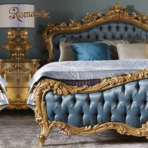 Villa royale du Moyen-Orient de luxe, appartement de luxe, ensemble de meubles pour chambre à coucher, <span class=keywords><strong>lit</strong></span> vintage italien et classique avec <span class=keywords><strong>lit</strong></span> allumé en bois - Product Image 2