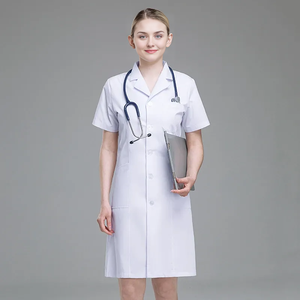 Robe à manches longues uniforme d'hôpital personnalisé blouse de laboratoire blanche d'hôpital médical <span class=keywords><strong>pharmacie</strong></span> infirmière blouse de laboratoire vétérinaire clinique chirurgicale pour animaux de compagnie - Product Image 5