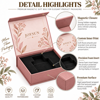 Boîte à fermeture magnétique en forme de livre en carton rigide rose mat personnalisé, écologique, avec insert en mousse, pour flacon de parfum de luxe