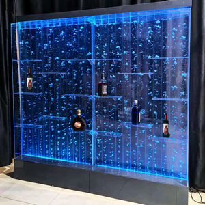 Acrylic Nước bong bóng tường giá thanh kệ rượu trong nhà giá Thác Tủ hiển thị - Product Image 6