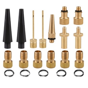 Adaptateurs de <span class=keywords><strong>valve</strong></span> de vélo en cuivre et plastique (SV/AV/DV) pour pompes à vélo, 15 pièces - Product Image 5