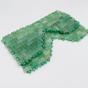 Produits tendances 2023 : Masque pour les yeux en jade vert aventurine naturel, thérapie rafraîchissante, masseur - Product Image 1