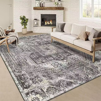 Moderner Luxus-Teppich für Wohnzimmer Maschinell Gefertigter Waschbarer Teppich für Wohnbereich