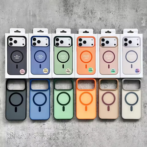 <span class=keywords><strong>Coque</strong></span> de téléphone de luxe magnétique à chargement sans fil, transparente, couleur bonbon, en TPU et PC mat pour <span class=keywords><strong>iPhone</strong></span> 18 17 16 15 14 13 12 11 Pro Max <span class=keywords><strong>XR</strong></span> Capa - Product Image 1