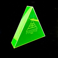 JERY personnalisé acrylique Triangle drapeau vitrine mural autoportant drapeau ombre boîte américain vétérans mémorial verre