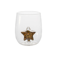 Tasse à café en verre 3D pour sapin de Noël personnalisée en gros Tasse à lait en verre borosilicaté