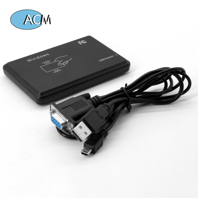 13.56Mhz RFID Reader RS232 USB IC Readers Decimal Access Control 10H Smart NFC Card Reader