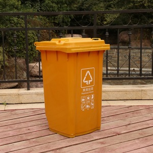 Poubelle extérieure en plastique épaissi de 100 L pour véhicules d'assainissement, type tri sélectif, fabricant grossiste - Product Image 3