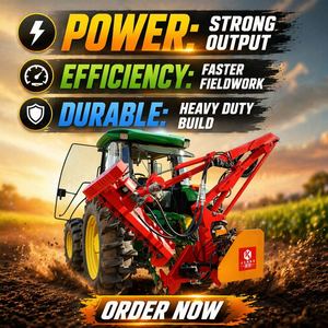 Desbrozadora de brazo hidráulico trasero para tractor con accionamiento PTO, para pastos y bordes de carreteras, desbrozadora agrícola multiusos de alta resistencia - Product Image 1